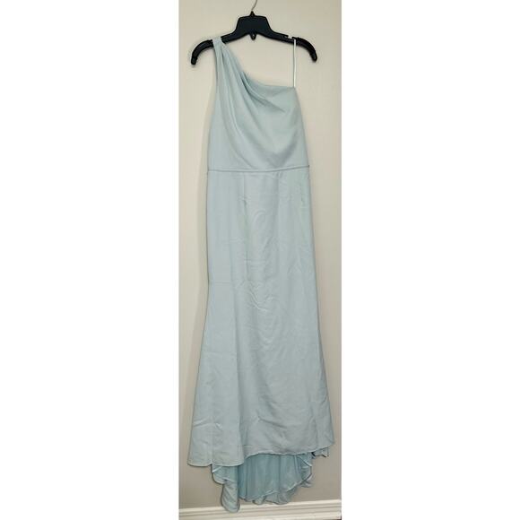 NWT ONE SHOULDER JERSEY MERMAID GOWN SZ 12 - Picture 4 of 8